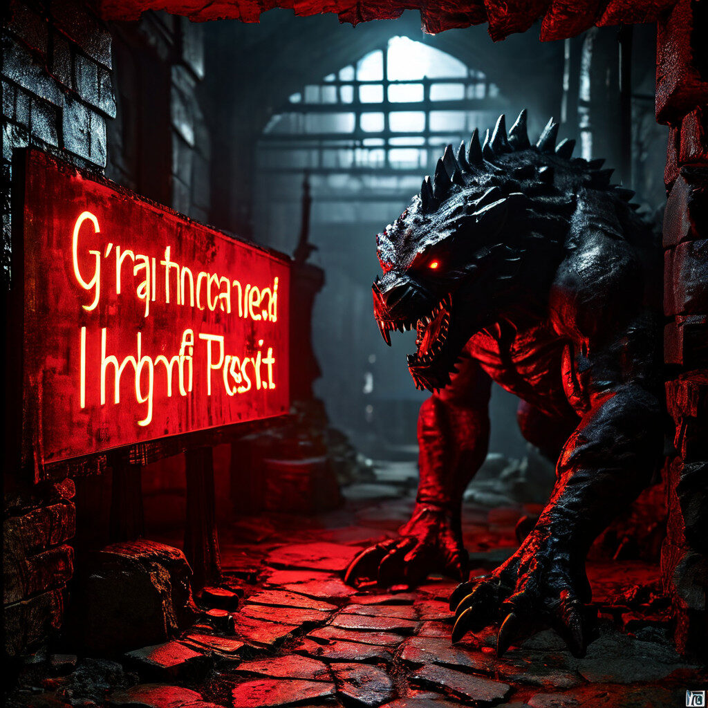 고수익 보장이라는 달콤한 약속 이면에 숨겨진 위험성을 보여주는 이미지.