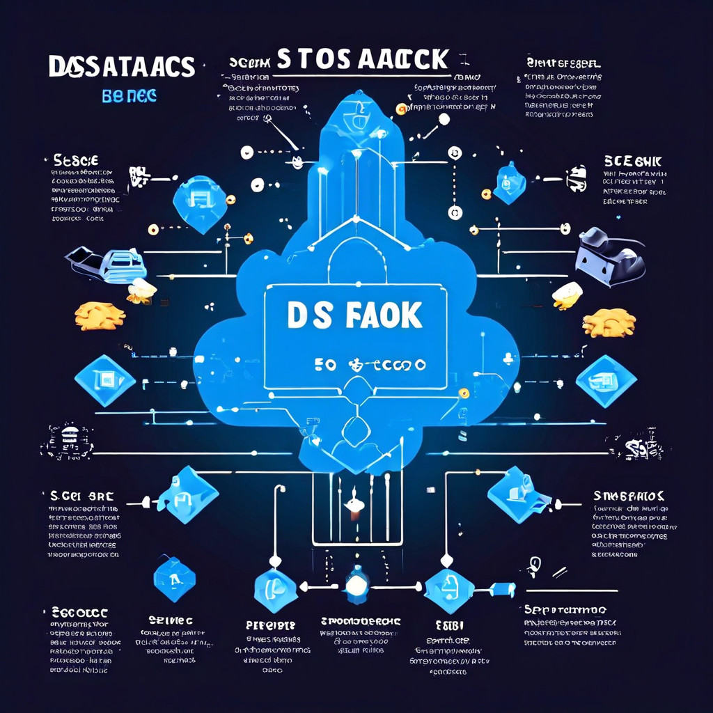 데이터 유출이나 서버 다운 등 보안 사고의 진짜 원인을 숨기기 위해 디도스 공격을 핑계로 이용하는 전형적인 시나리오를 설명하는 플로우차트.