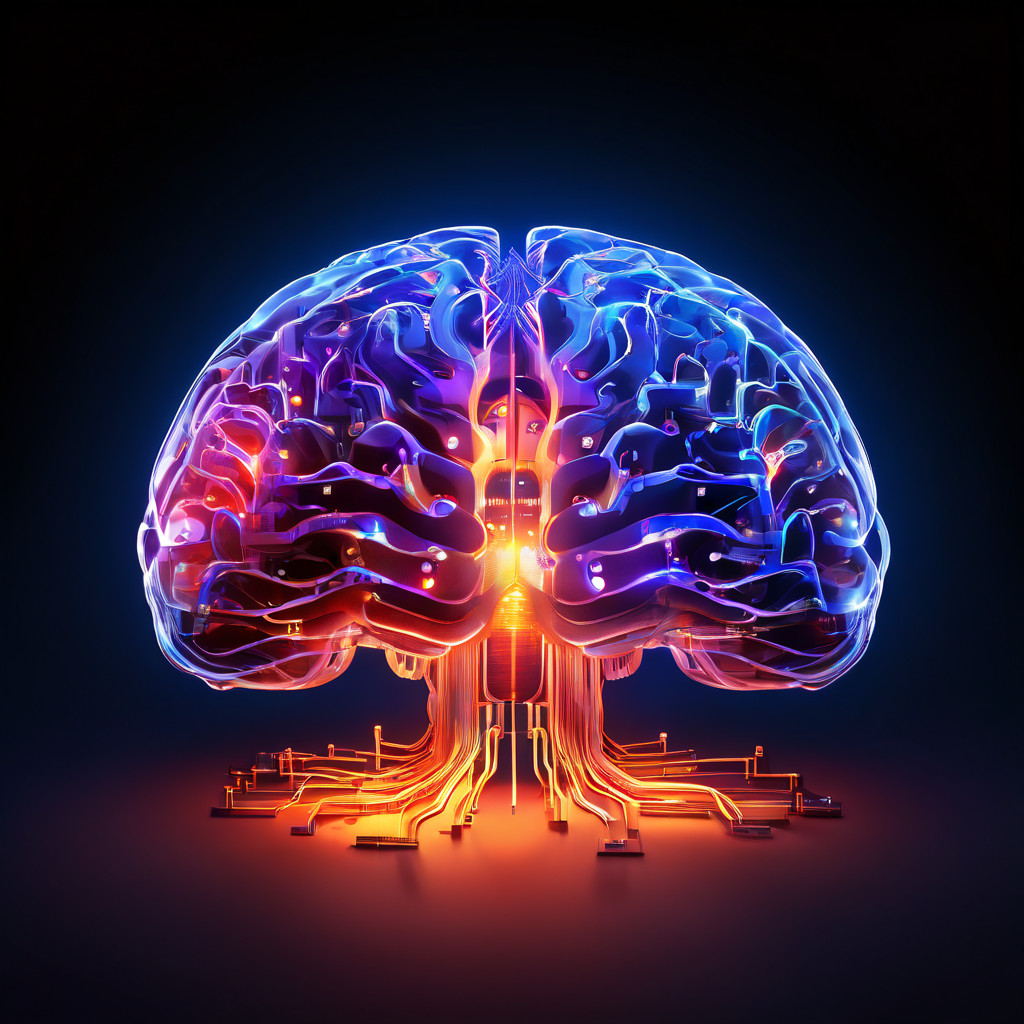 데이터 분석을 상징하는 디지털 회로와 인간의 직관을 나타내는 유기적인 빛의 뇌가 결합하여, 최적의 의사결정을 위한 완벽한 타이밍을 찾는 모습을 보여주는 이미지.