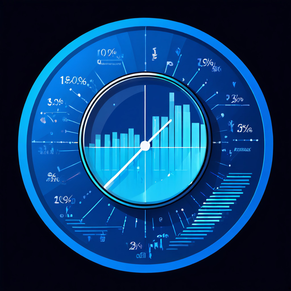 신뢰구간 통계 공식을 설명하는 다이어그램으로, 돋보기가 표본 평균, 표준 오차 등 핵심 변수를 확대하여 강조하는 것을 보여주는 인포그래픽 이미지.