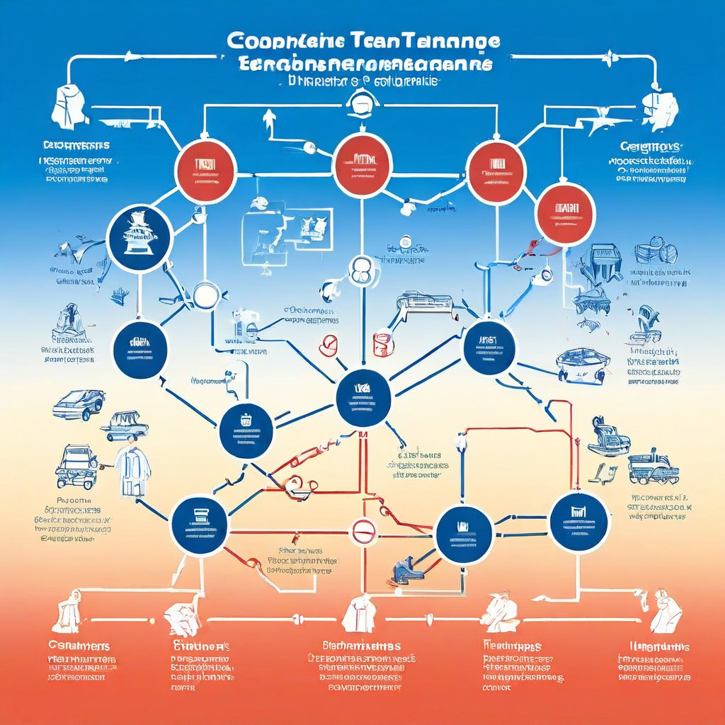 변화하는 경쟁 구도와 진화하는 전략 그래프에 대해 서로 다른 팀들이 어떻게 적응하는지를 평가하는 의사결정 순서도를 보여주는 이미지입니다.