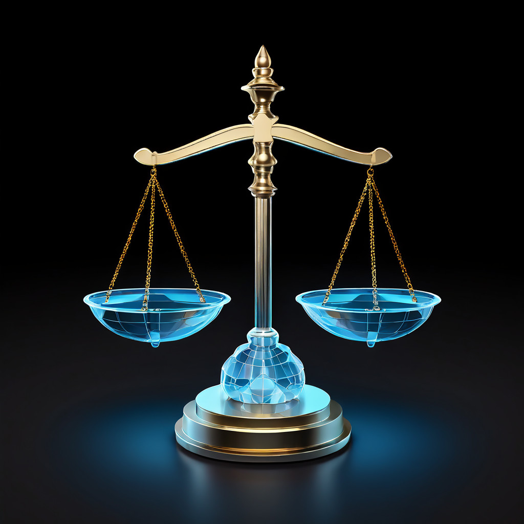 데이터 세트를 두 개의 동일한 부분으로 나누는 중심값인 중앙값의 개념을 시각적으로 표현한 것으로, 양쪽에 데이터 포인트가 균형 있게 분포된 저울이 중앙값을 기준으로 대칭을 이루고 있습니다.