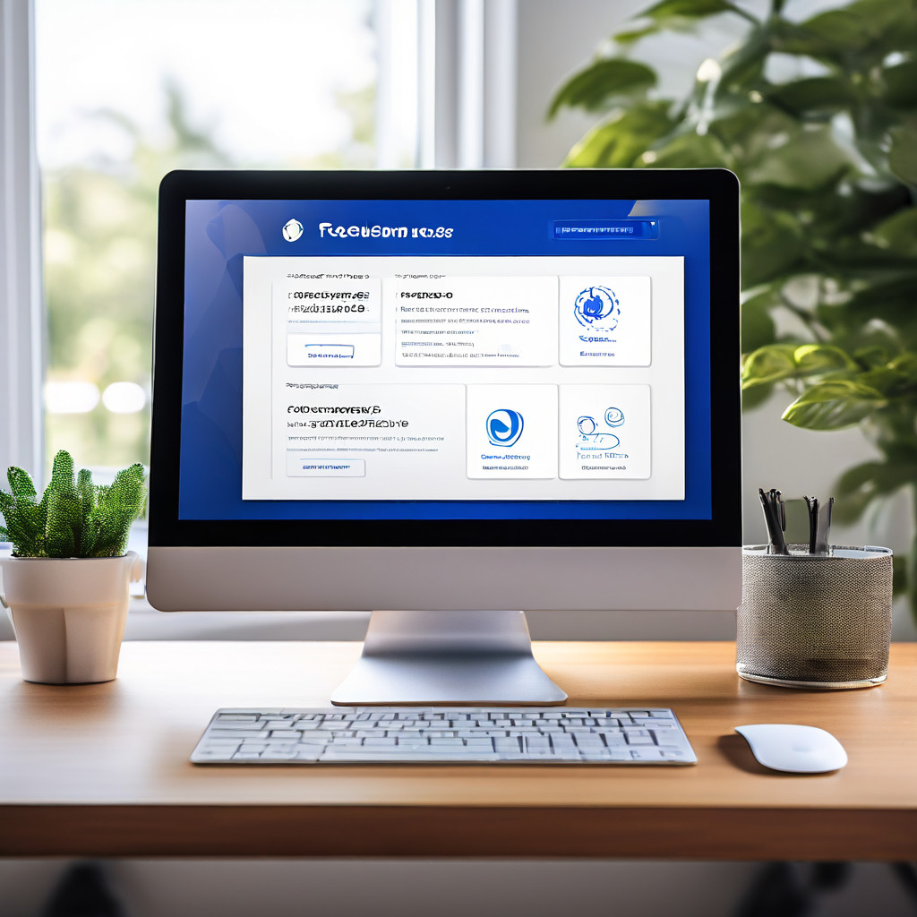 자주 묻는 질문 페이지가 깔끔하게 구현된 현대적인 컴퓨터 화면으로, 사용자가 쉽게 정보를 찾을 수 있도록 검색창과 체계적인 주제 아이콘이 배치되어 있습니다.