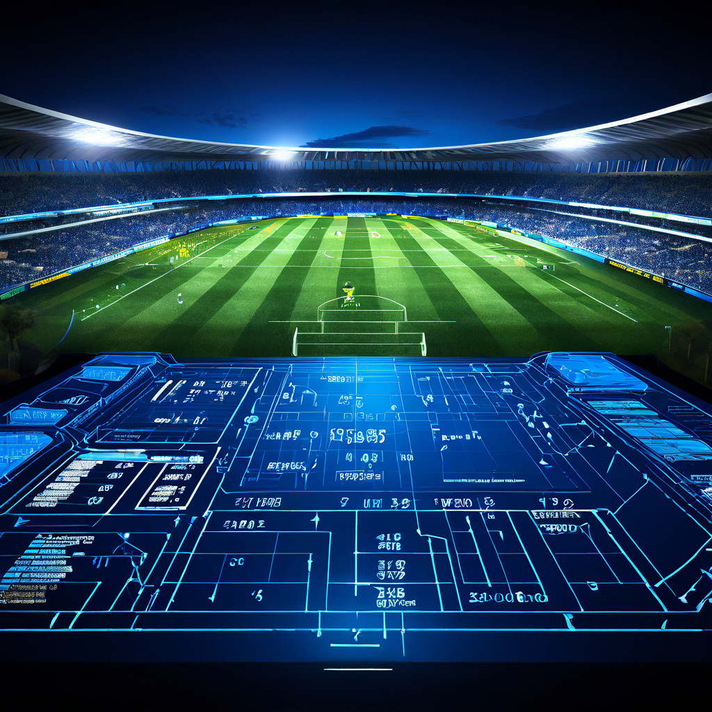 축구 경기의 공격 및 방어 통계 데이터가 전술 도표 위에 겹쳐져 분석되어, 계산된 배팅 결정을 안내하는 전략적 청사진을 보여주는 이미지입니다.