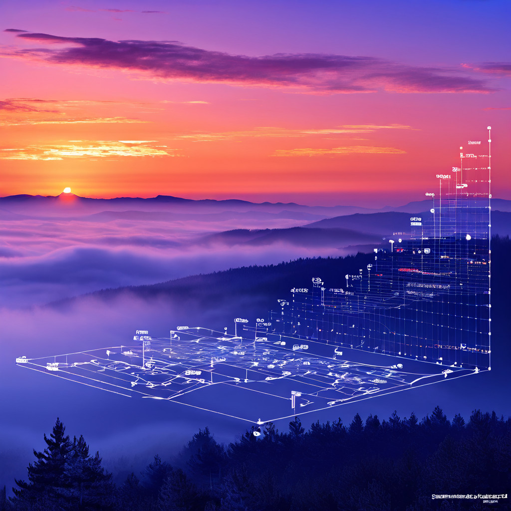 배당금 모델링의 원리를 개념적으로 설명한 인포그래픽과, 함축된 데이터에 기반한 예측의 본질적 한계를 안개 낀 데이터 풍경으로 대비하여 보여주는 이미지입니다.