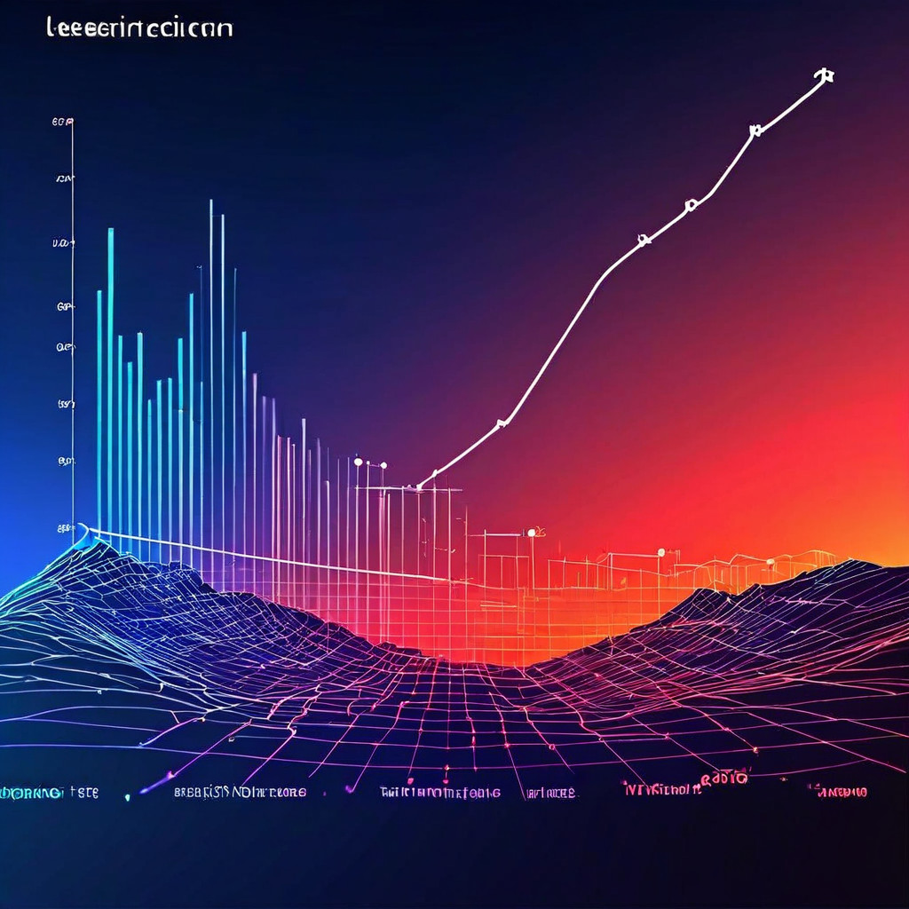 사용자 인식과 암시적 제안 간의 상당한 격차가 추상적인 데이터 환경 위에서 상승하는 두 개의 트렌드 라인 그래프로 시각화되어 있습니다.
