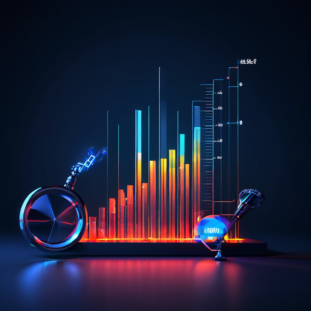 축구 리그별 평균 득점 수를 비교한 막대 그래프에서 가장 높은 수치를 기록한 리그를 돋보기로 확대하여 강조하고 있습니다.