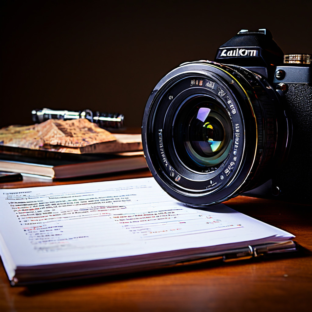 A person in a dimly lit casino uses a magnifying glass to examine a paper document with a security hologram on a green felt table,