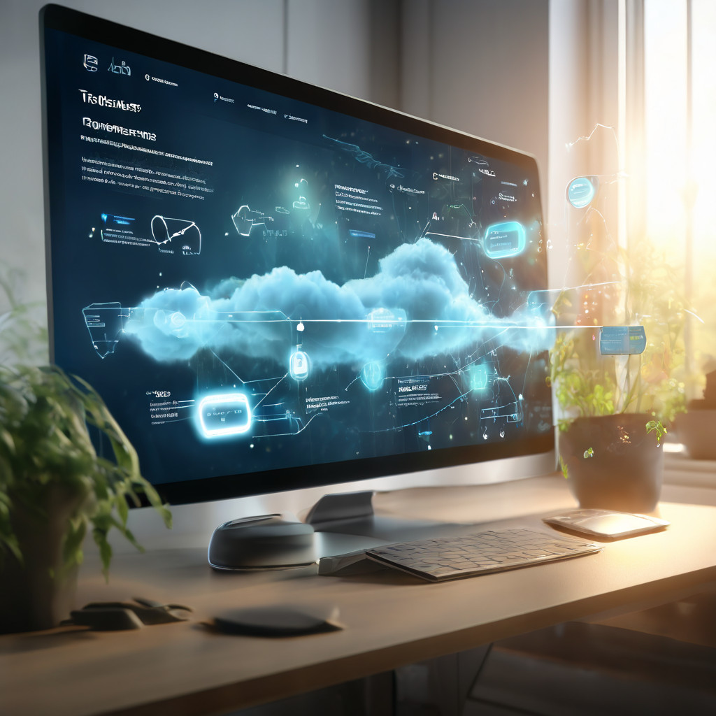 Abstract digital platform visualization representing search intent behind winner lists with secure data flow and cloud...
