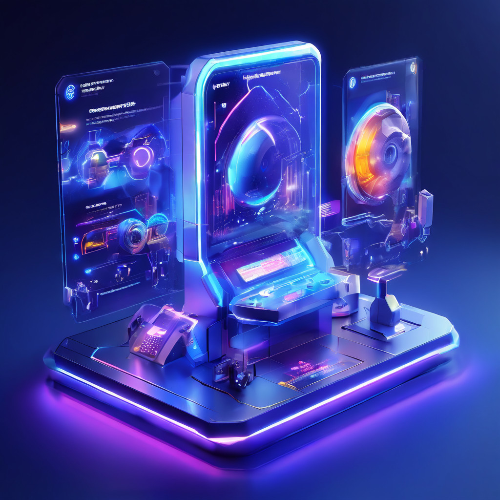 Operator monitoring abstract digital frequency report panels in a premium futuristic SaaS interface.