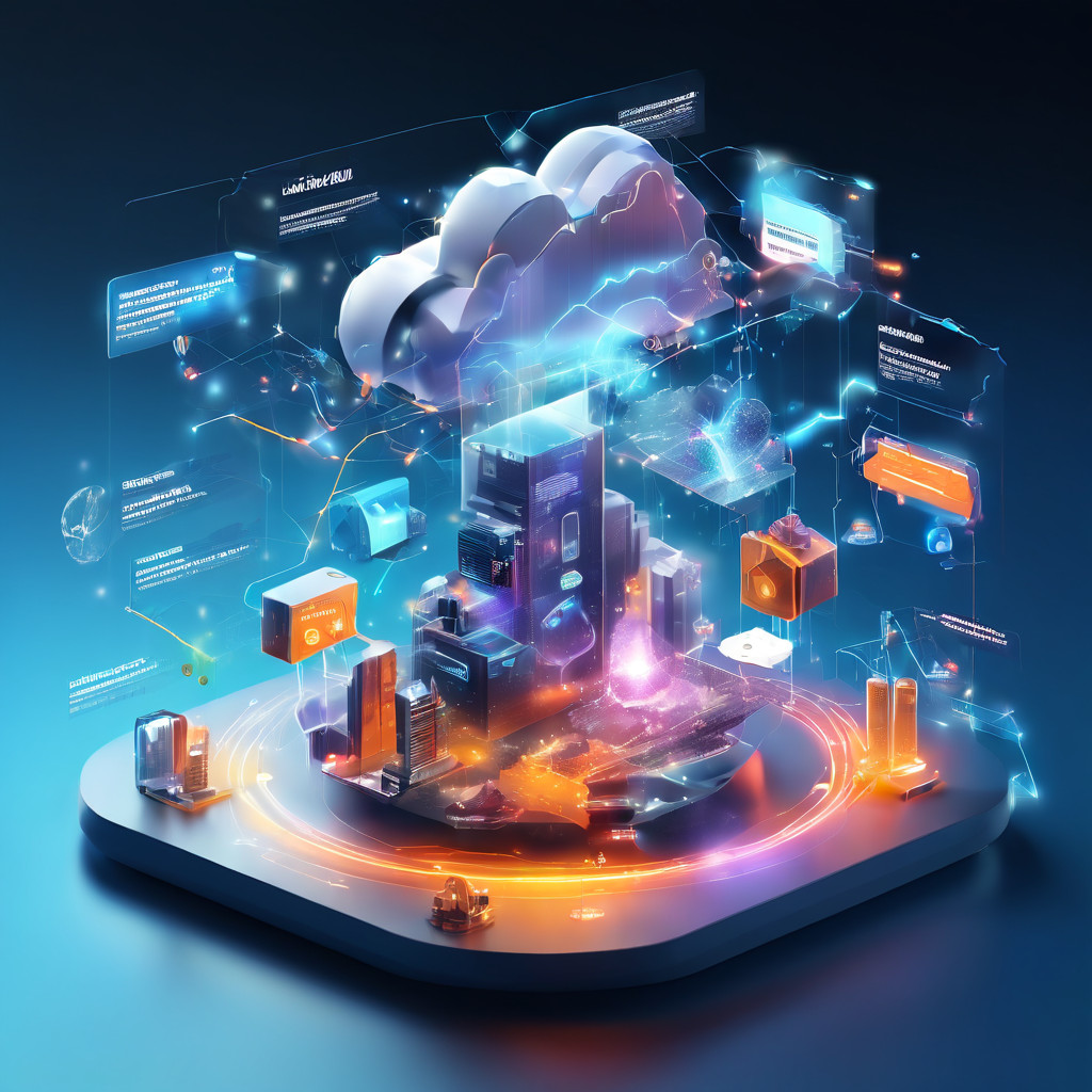 Premium abstract digital platform scene showing connected cloud layers and secure data flow representing reward timing and...